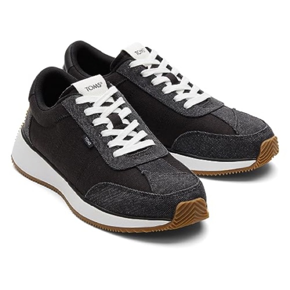 TOMS Charcoal Wyndon Sneakers with White Accents US6.5